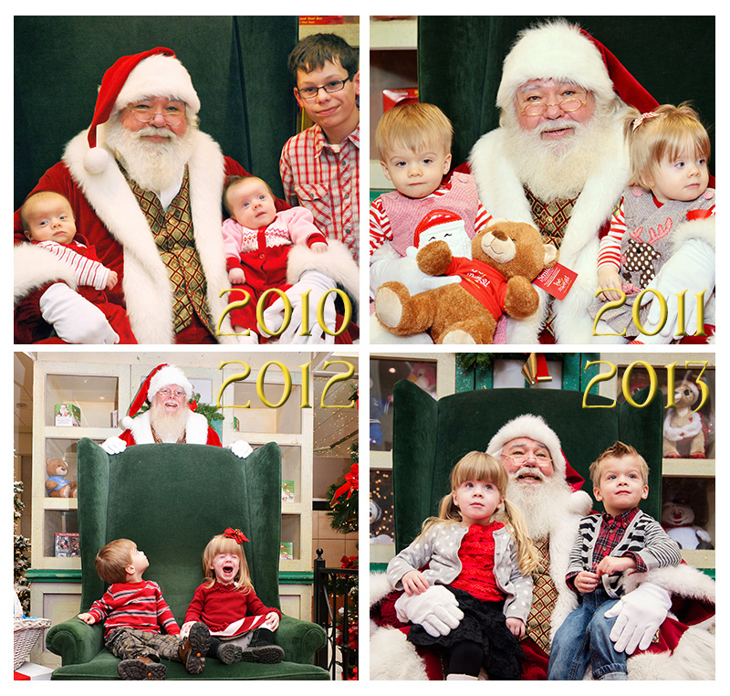 Santa Collage w years